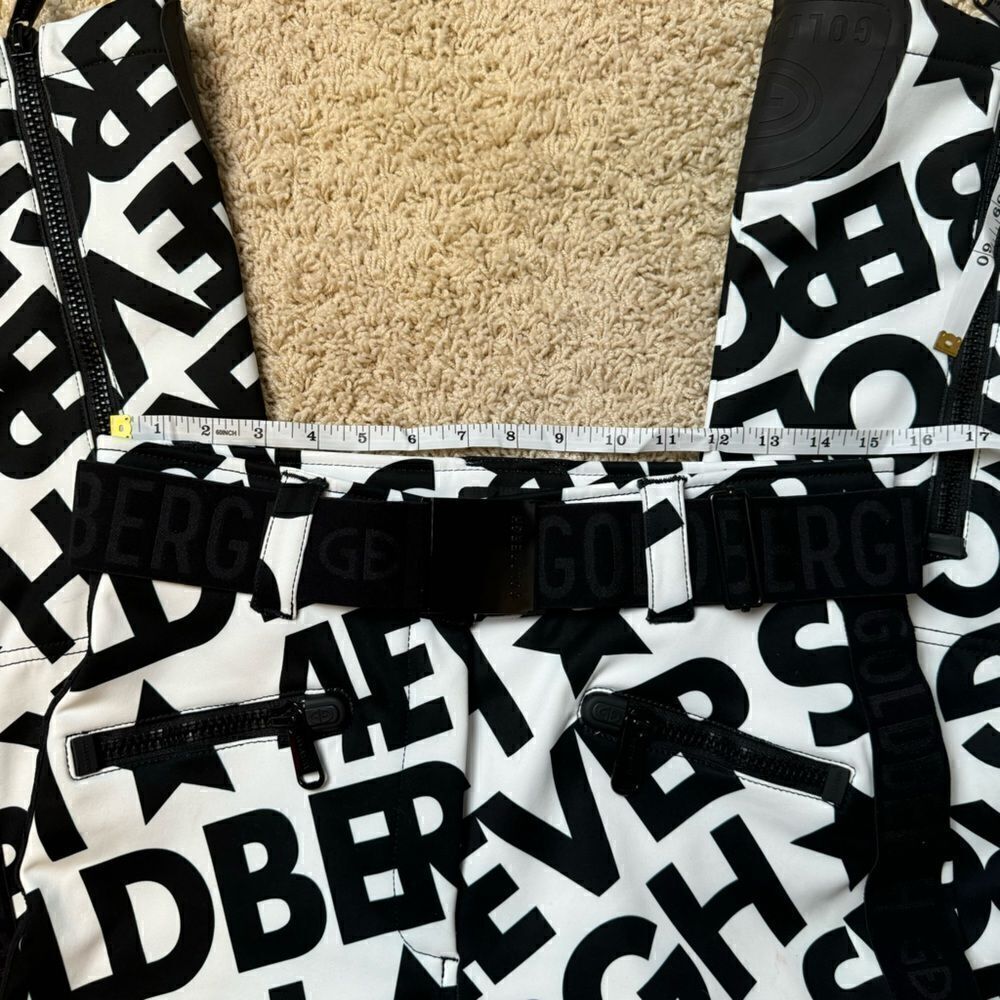 Goldbergh pippa Skistar Ski Pants Pippa Ski Pants White Black Logo Waterproof 10 - Picture 3 of 6